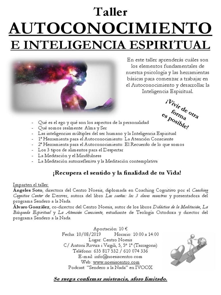 Taller Agosto | PDF | Crecimiento personal y profesional | Relaciones ...