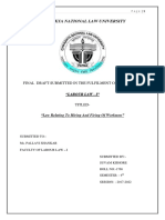 Chanakya National Law University: Final Draft Submitted in The Fulfilment of The Course