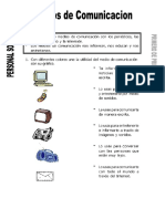 Ficha de Medios de Comunicación para Primero de Primaria