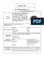 Product Iqf-Frozen Sea Urchin 5-7 CM: Technical Sheet