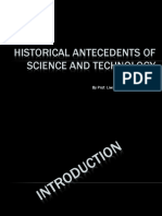 Historical Antecedents of Science and Technology: by Prof. Liwayway Memije-Cruz