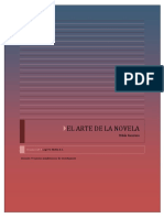 Milan Kundera El Arte de La Novela PDF