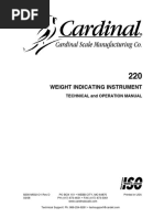 Weight Indicating Instrument: Technical and Operation Manual