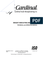 Weight Indicating Instrument: Technical and Operation Manual