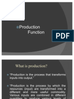 Production Function Give