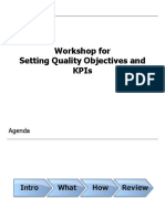 Setting KPIs and Quality Objectives