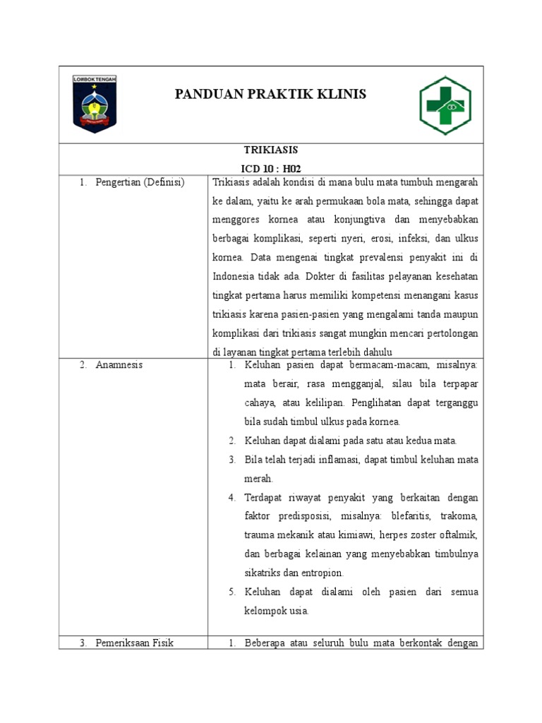 Tatalaksana Trikiasis pada Pasien | PDF