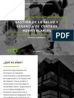 Experto en Gestión de La Salud y Gerencia Hospitalaria PDF