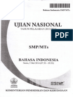 Naskah Soal UN Bahasa Indonesia SMP 2014 Paket 1