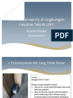 Hasil Observasi K3 Di Lingkungan Fakultas Teknik UNY: - Nyana Pintaka-16504241032