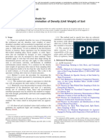 Laboratory Determination of Density (Unit Weight) of Soil Specimens