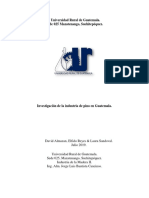 Investigación de La Industria Del Pino en Guatemala.