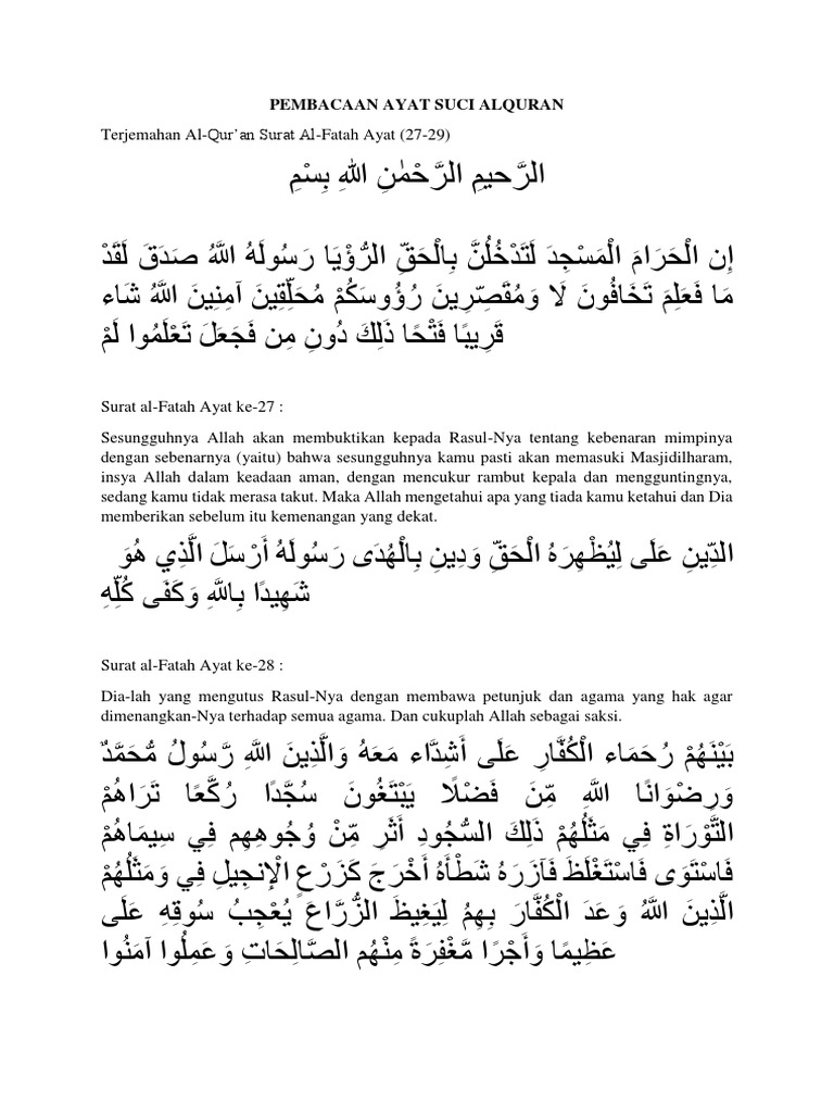 Pembacaan Ayat Suci Alquran Pdf