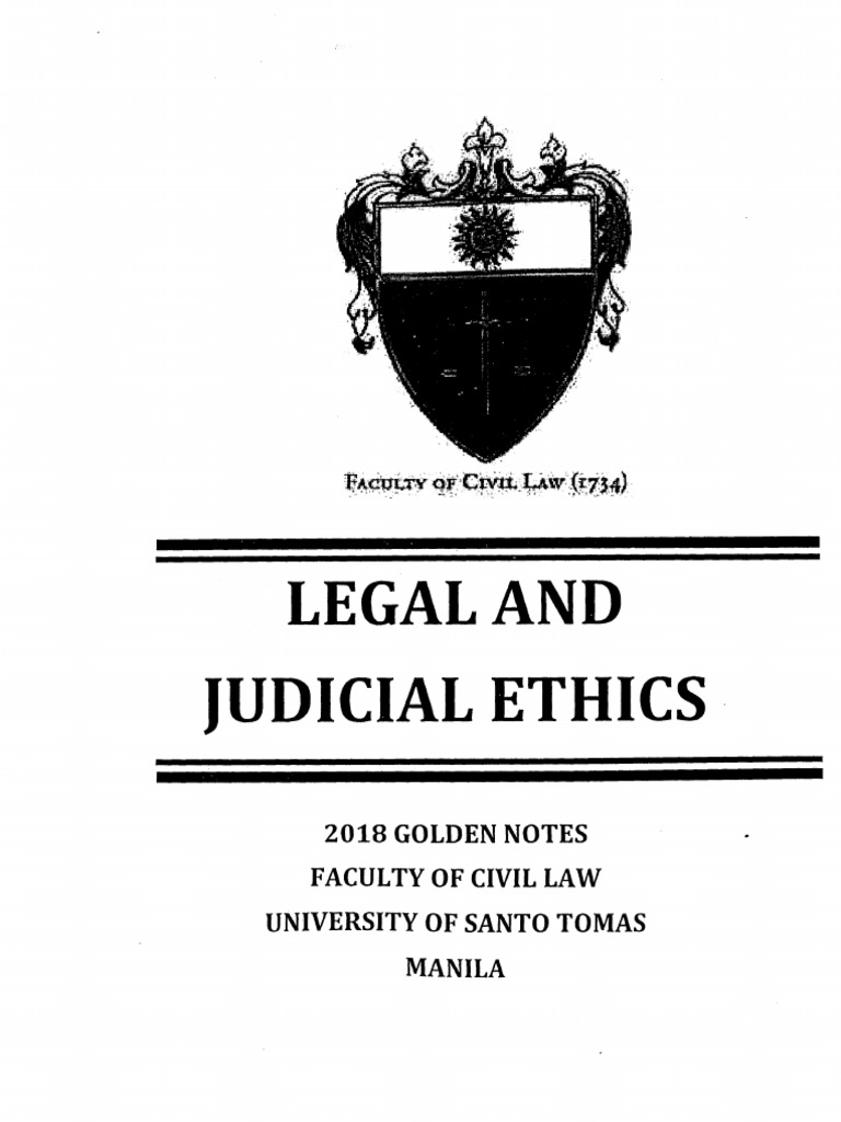 Golden Notes Legal Ethics 2018 PDF
