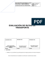 Instructivo Evaluación de rutas