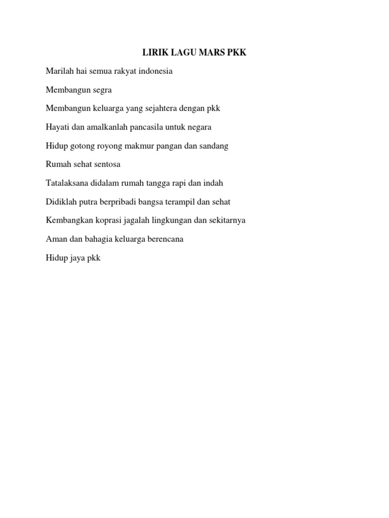 Lirik Lagu Mars Pancasila Apa Bagaimana