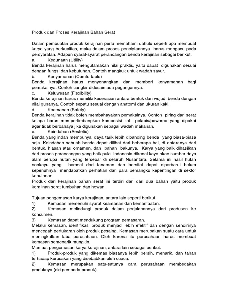 Produk Dan Kemasan Prakarya 7