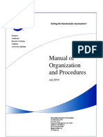 ISA Manual of Organization and Procedures 2019-07