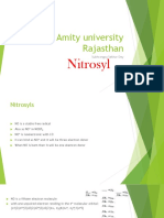 Amity University Rajasthan: Nitrosyl