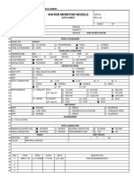 Water Monitor Nozzle: Fire Fighting Equipment Data Sheet