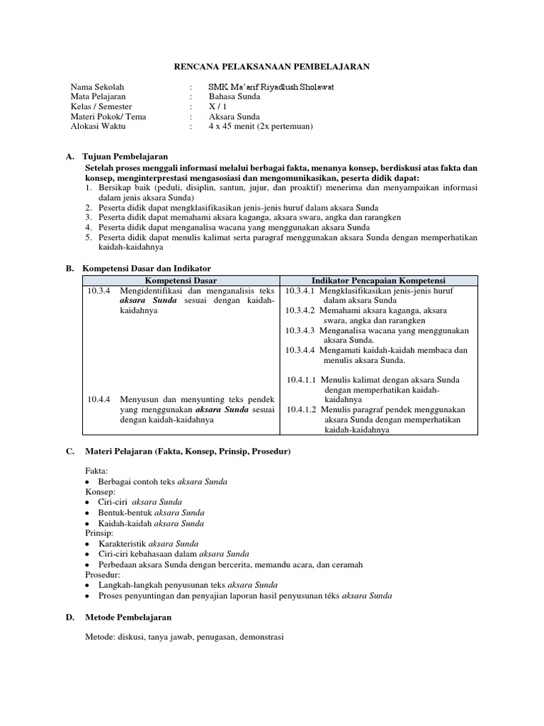 Contoh Soal Aksara Sunda Dan Jawabannya Contoh Soal Terbaru