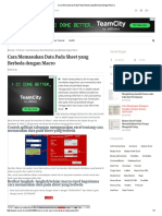 Cara Memasukan Data Pada Sheet Yang Berbeda Dengan Macro