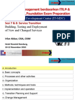 IT Management Development Center (IT-MDC) : Sesi 7 & 8: Service Transition
