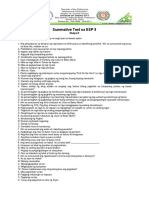 Summative Test With Ans. Key (MODYUL 5)