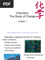 Chapter 1 Chemistry The Study of Change