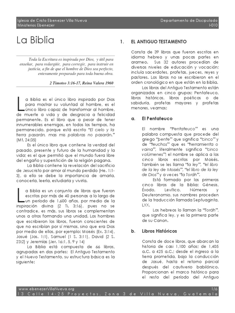 Significado y Estructura de la Biblia | PDF | Evangelios | Viejo Testamento
