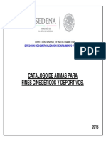 Catálogo de Armas para Fines Deportivos