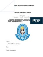 Monografia PRÓTESIS DENTAL FIJA