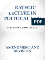 Judge Gito Strategic Lecture in Political Law