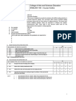 College of Arts and Sciences Education English 102 - Course Outline