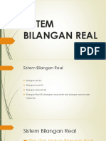 Sistem Bilangan Real