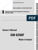 Manual Pioneer GM-6200F