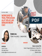 Workshop Pencucian Gelas DG Mesin Cuci