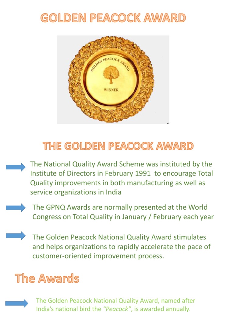 Golden Peacock Award PDF