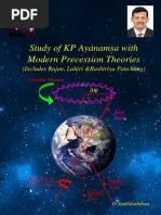 Study of KP Ayanamsa With Modern Precession Theories