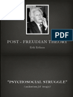 Post-Freudian Theory (Erikson)