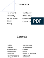 01 - 1-100 Synonyms PDF