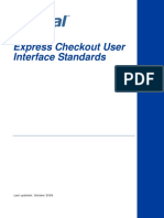 Express Checkout User Interface Standards: Last Updated: October 2009