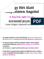 Négy Hét Alatt Alapszinten Angolul - 8. Nap