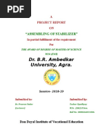 Dr. B.R. Ambedkar University, Agra.: "Assembling of Stabilizer"