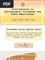 Distributions To Shareholders: Dividends and Share Repurchases