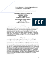 The Relation Between Executive Functioning and Emotion Regulation in Young Children