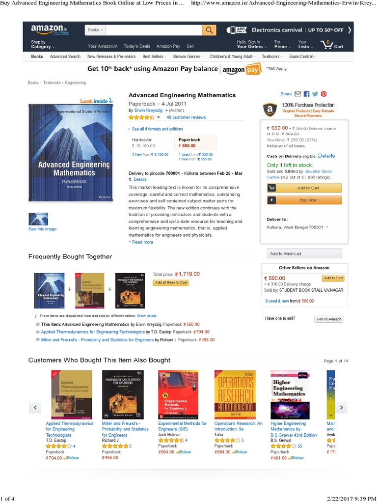 Advanced Engineering Mathematics | PDF | Textbook | Books