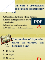 Code of ethics and professional standards