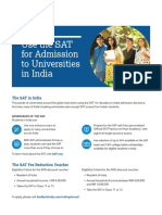 SAT For Admission in Indian Universities