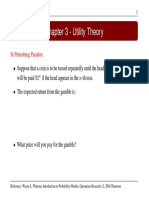 Chapter 3 - Utility Theory: ST Petersburg Paradox